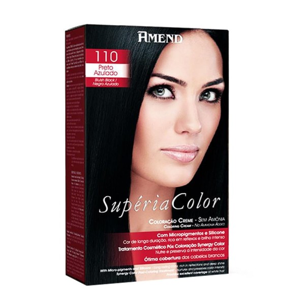 Kit Tonalizante Supéria Color Amend Preto Azulado 110