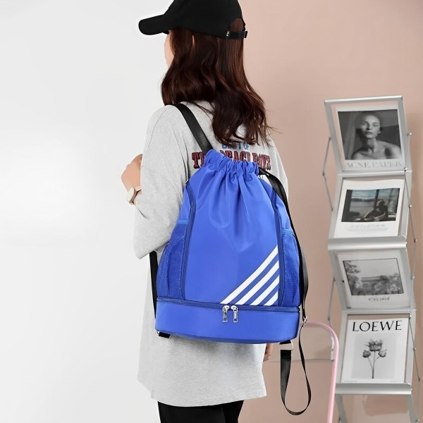 Encontraproduto.com.br - Mochila Bolsa Saco Com Cordão Esportiva Impermeável Anti Roubo Academia Treino Passeio Multiuso