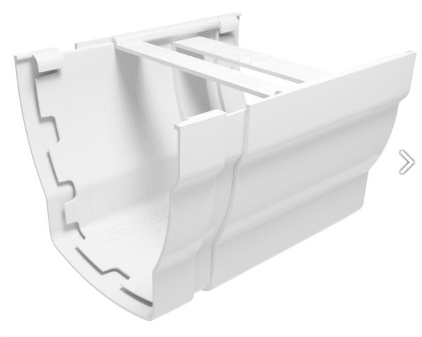 Emenda para Calha Elegance Ref. DE610 Branco Odem