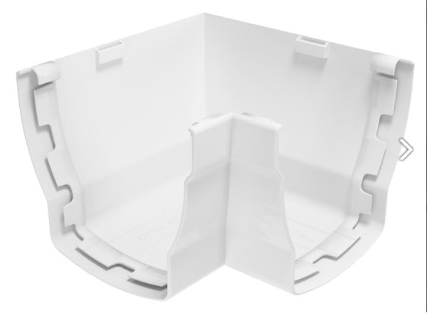 Encontraproduto.com.br - Esquadro Externo para Calha Elegance Ref. DE690AE Branco Odem