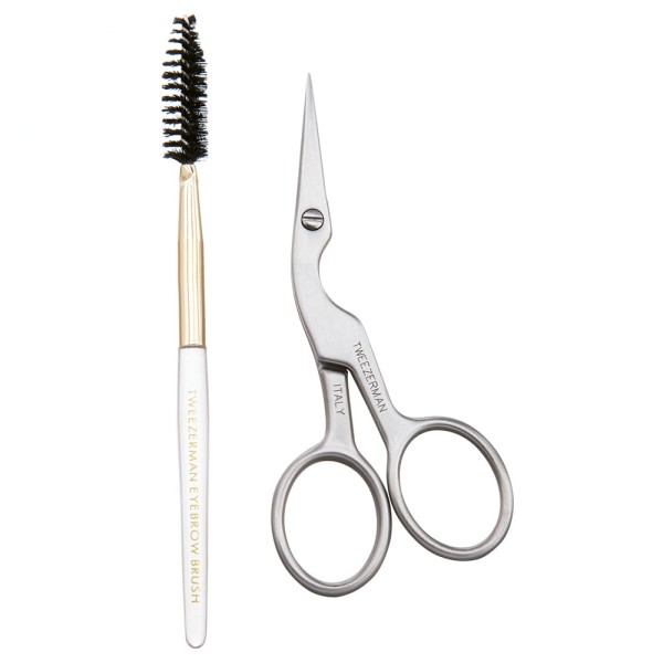 Encontraproduto.com.br - Tesoura e Escova para Sobrancelha Tweezerman - Kit para Sobrancelha