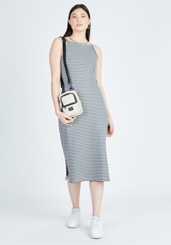 Vestido Midi Canelado Gang Feminino