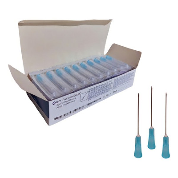 Encontraproduto.com.br - Agulha Hipodermica Bd Precisionglide 0,60x30 PF