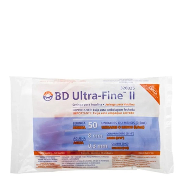 Encontraproduto.com.br - Seringa Ultrafine 100ui Agulha 6mm Pacote C/10unidades