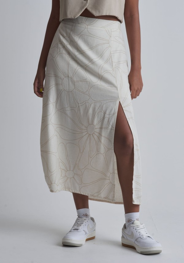 Encontraproduto.com.br - Saia Midi floral