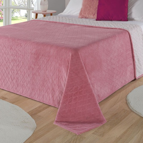 Encontraproduto.com.br - Cobertor Avulso Queen Com Efeito Pele De Carneiro - Chamber Sherpa Rosa Velho - Tekstil