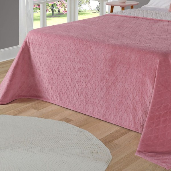 Encontraproduto.com.br - Cobertor Avulso Queen Com Efeito Pele De Carneiro - Chamber Sherpa Rosa Velho - Tekstil