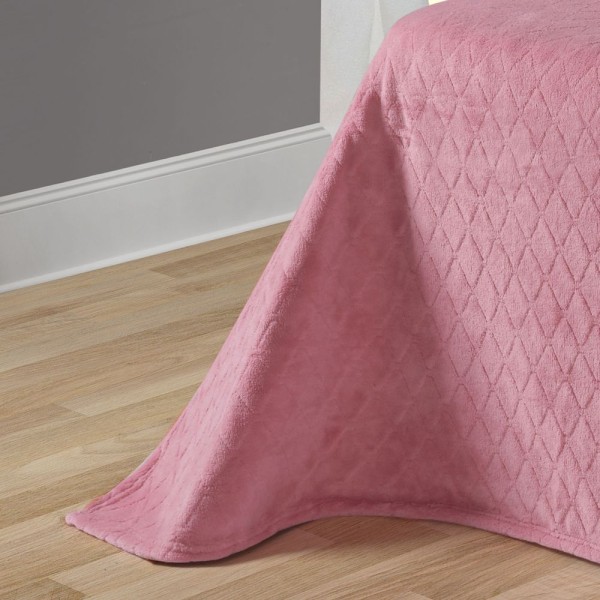 Encontraproduto.com.br - Cobertor Avulso Queen Com Efeito Pele De Carneiro - Chamber Sherpa Rosa Velho - Tekstil