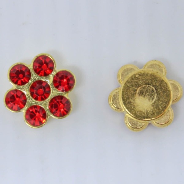 Encontraproduto.com.br - FLOR COM STRASS 10MM EM ABS E VIDRO COM 250 PEÇAS
