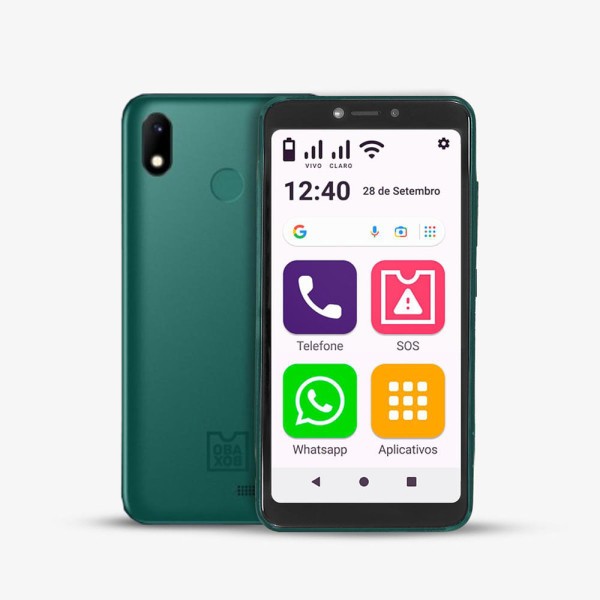 Encontraproduto.com.br - Smartphone Obasmart Conecta Verde Obabox - OB024OUT [Reembalado]