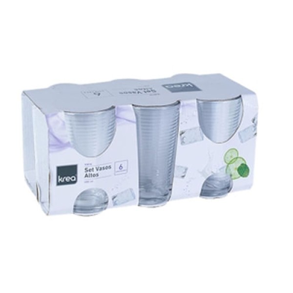 Conjunto de Copos Krea Long Drink 360ml c/ 6 Unid