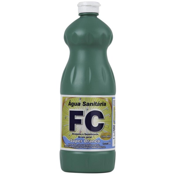 Encontraproduto.com.br - Água Sanitária FC Verde Frasco com 1L