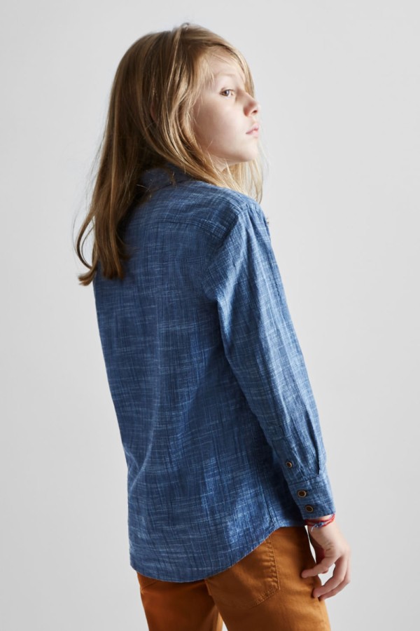 Encontraproduto.com.br - CAMISA RESERVA MINI TEXTURA FLAMÊ