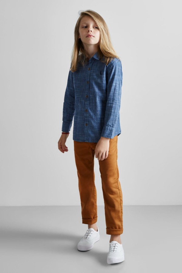 Encontraproduto.com.br - CAMISA RESERVA MINI TEXTURA FLAMÊ