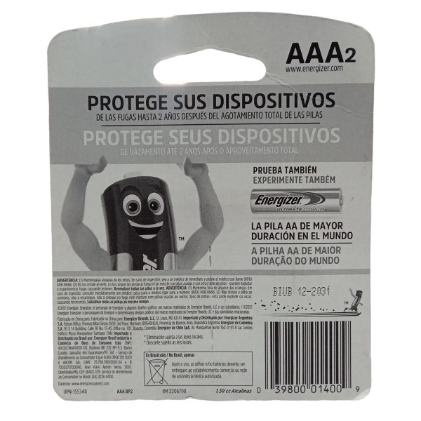 Encontraproduto.com.br - Pilha Palito Max AAA2 Energizer