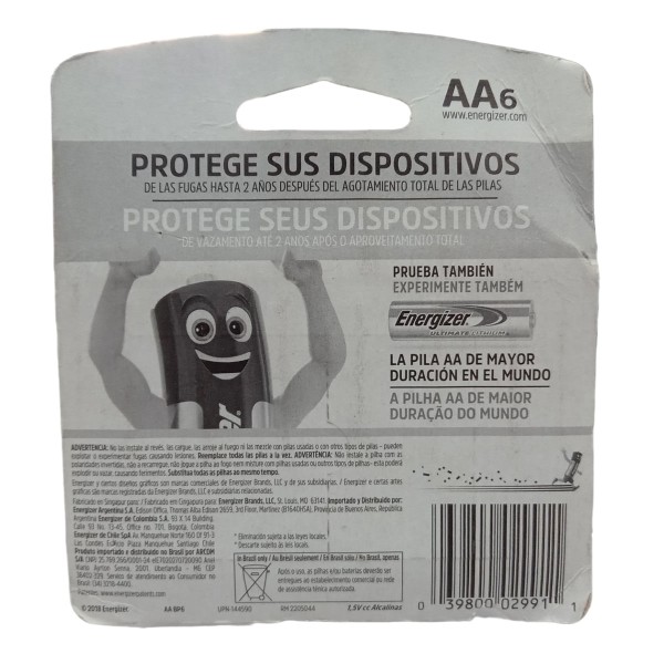 Encontraproduto.com.br - Pilha Energizer Max Pequena AA4 6 unidades