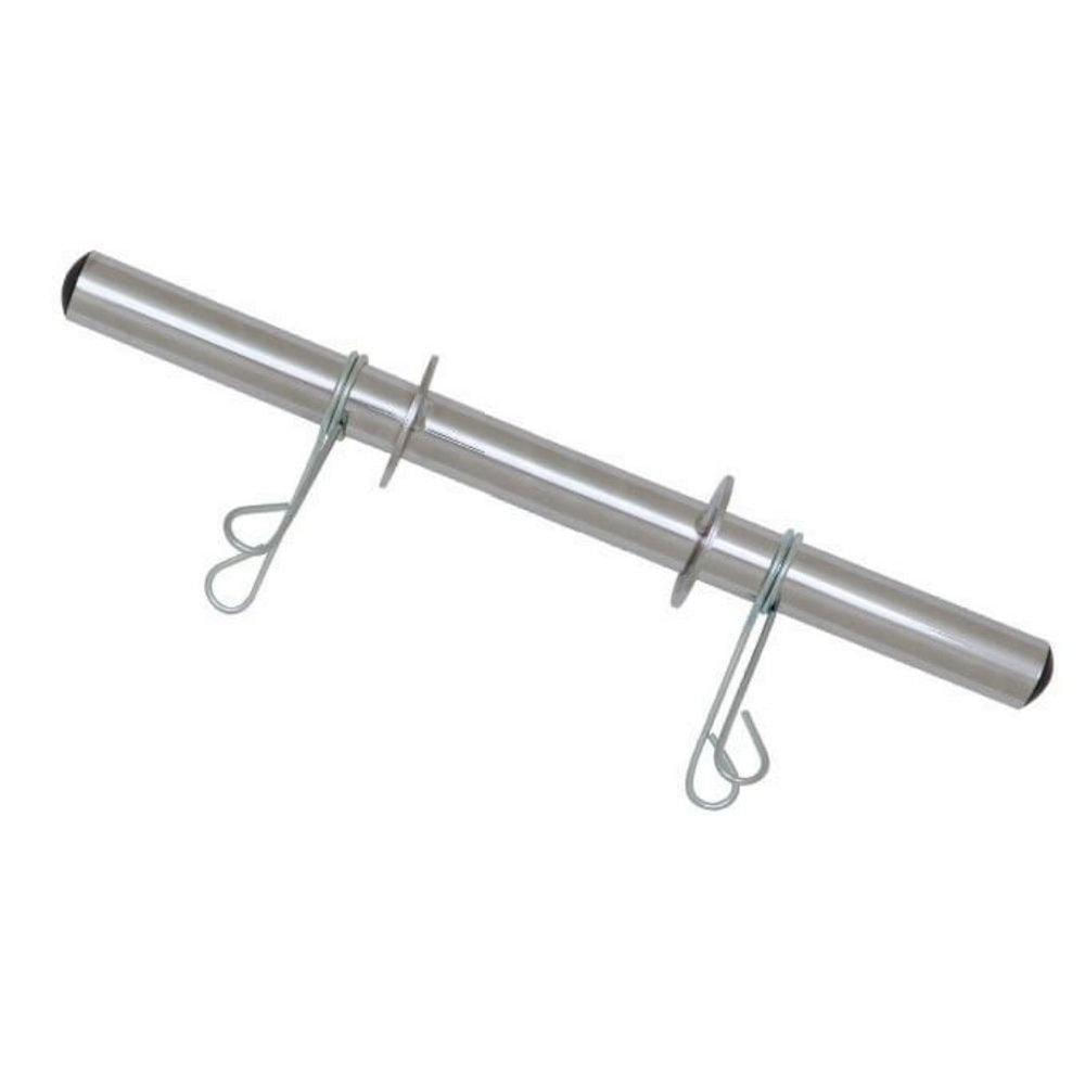 Barra Para Anilhas De Aço 40cm Com Presilhas Musculação Academia Fitness Exercicio Força Bodybuilder