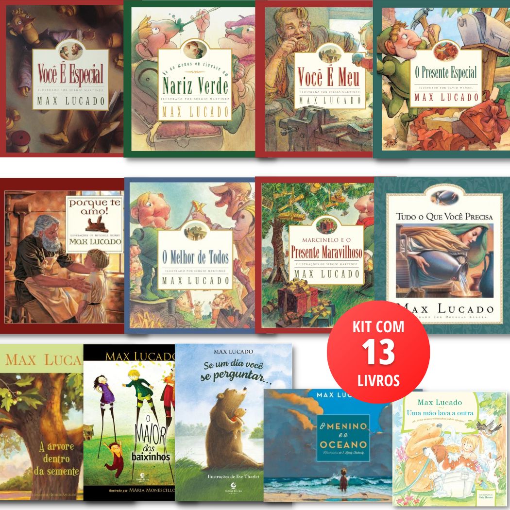 Encontraproduto.com.br - Kit Max Lucado Infantil Coleção Completa - (13 Livros)