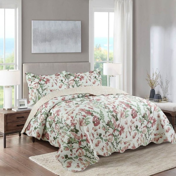 Encontraproduto.com.br - Kit Cobre Leito Solteiro + 1 Porta-travesseiro Patchwork Iris 2