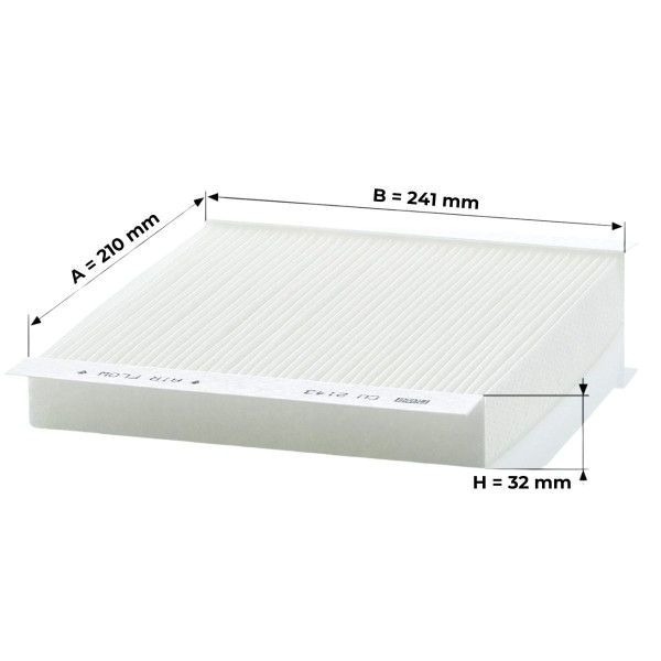 Encontraproduto.com.br - Cu2143 - Filtro De Cabine - Meriva 2002 A 2012 - Mann Filter