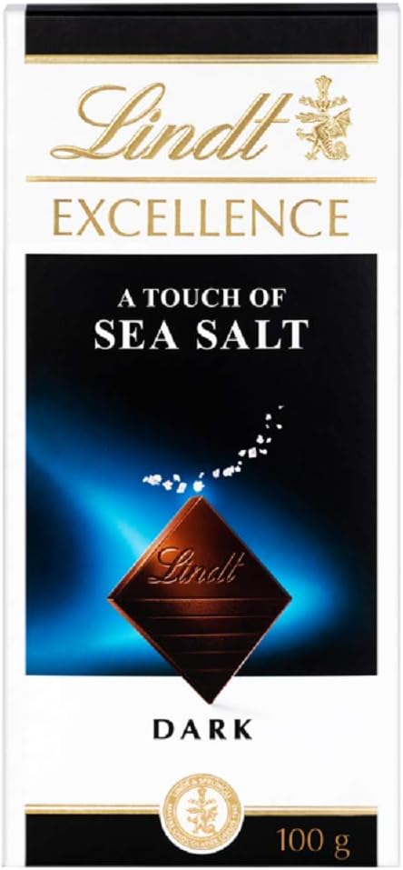 Encontraproduto.com.br - CHOCOLATE LINDT EXCELLENCE DARK FLOR DE SAL 100G