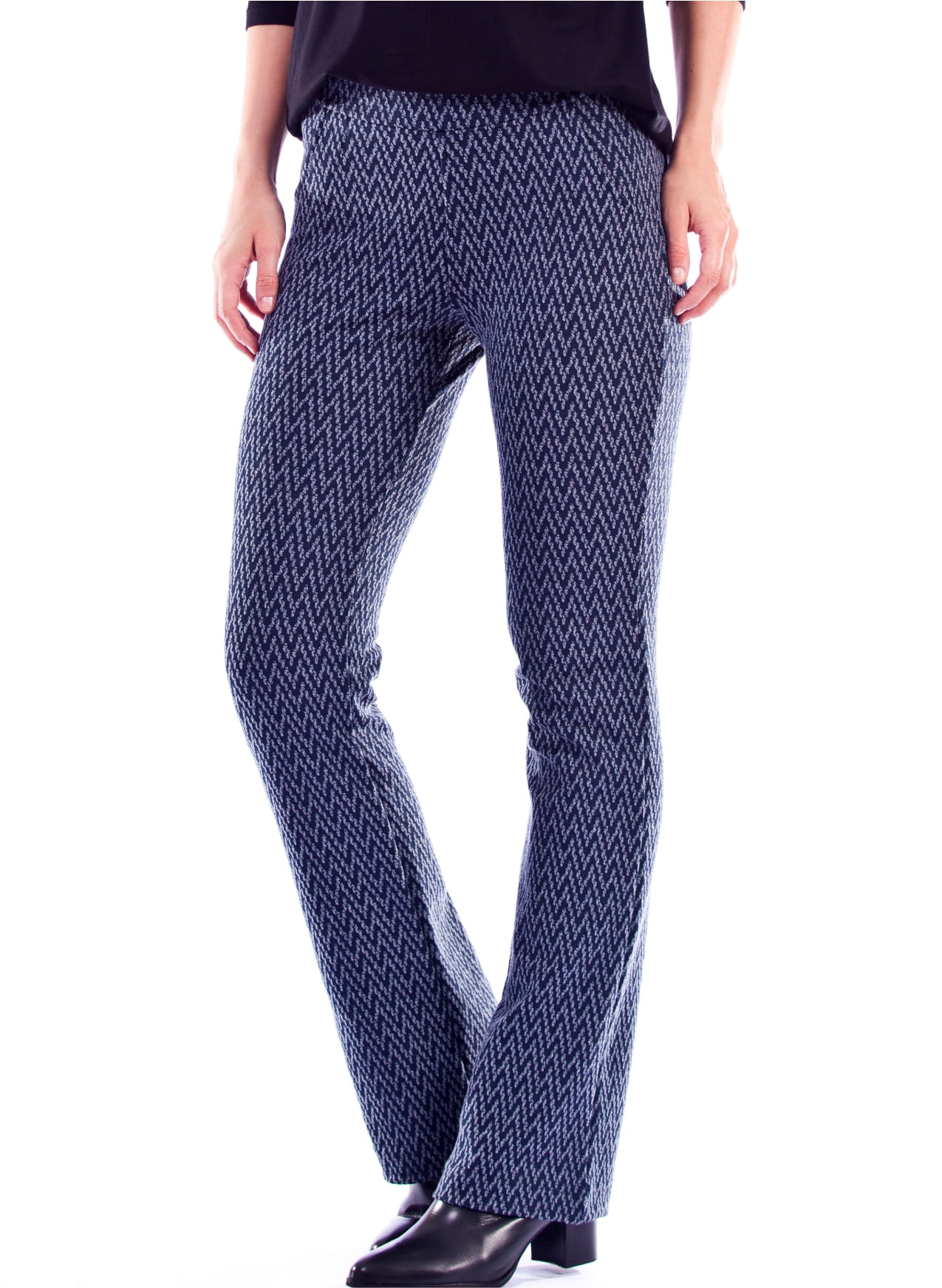 Calça estampada Azul Marinho | Pau a Pique