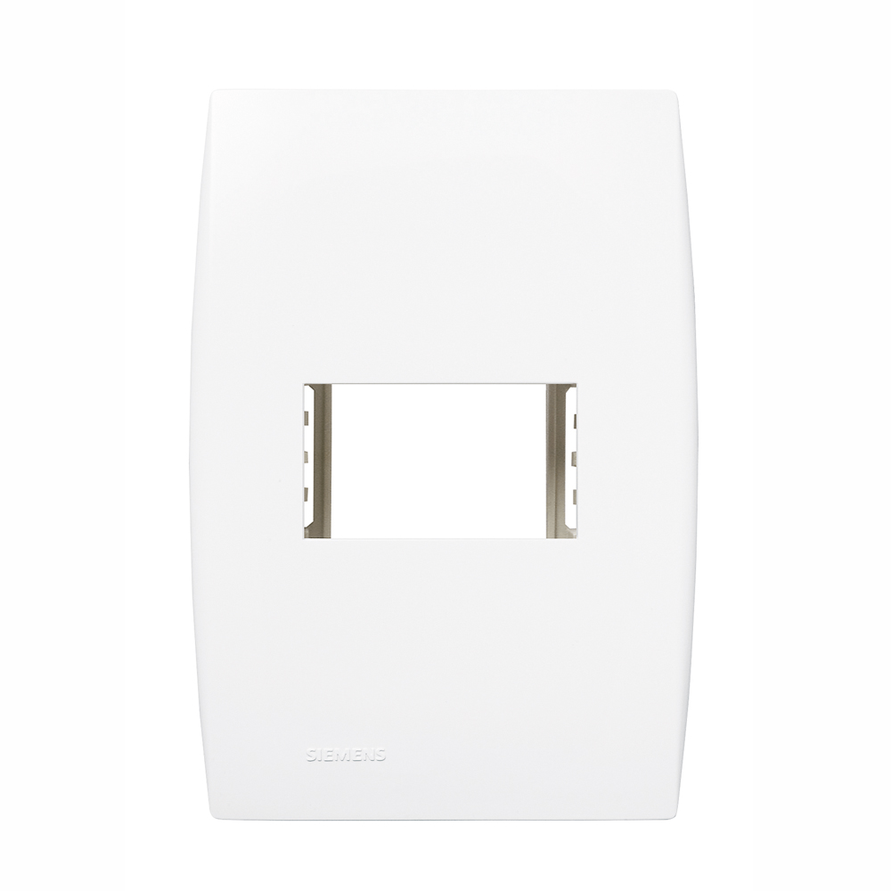 Encontraproduto.com.br - Conjunto 1 Placa 1 Módulo Horizontal Com Suporte 4X2 Branco Ilus - Soprano