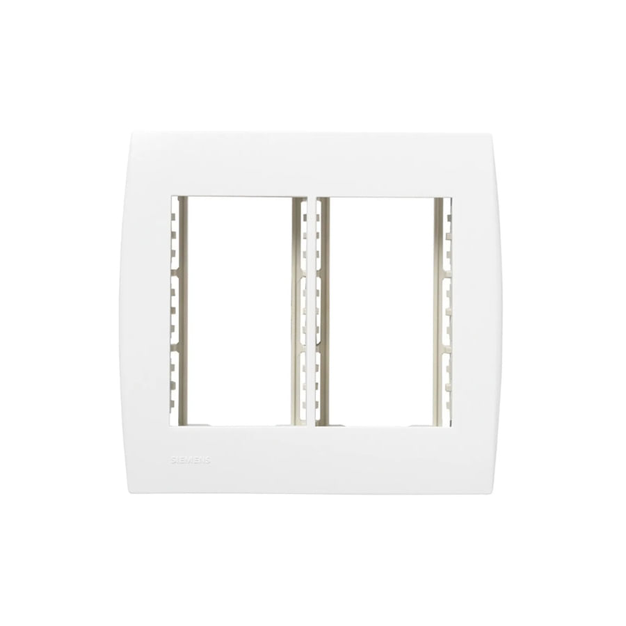 Encontraproduto.com.br - Conjunto Placa 6 Módulos Com Suporte 4X4 Branco Ilus - Soprano