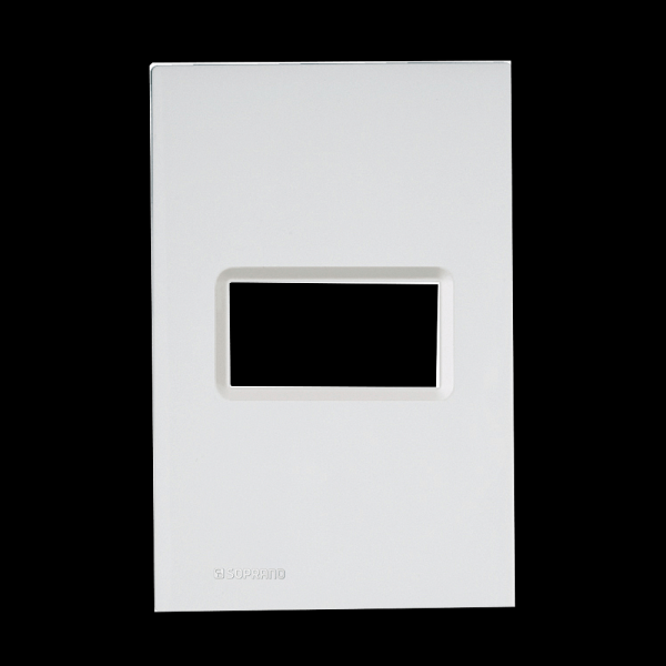 Encontraproduto.com.br - Placa 1 Módulo Branco Solar Delta Mondo - Soprano