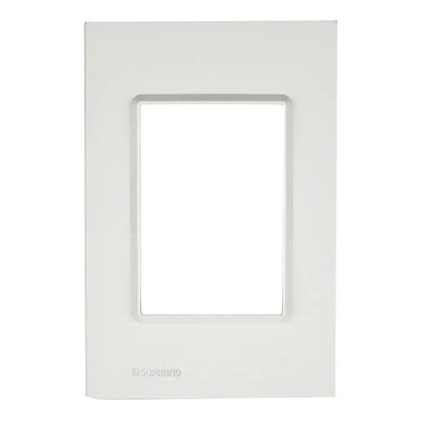 Encontraproduto.com.br - Placa 3 Módulos Branco Delta Mondo - Soprano