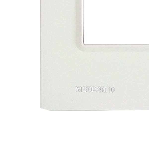 Encontraproduto.com.br - Placa 3 Módulos Branco Delta Mondo - Soprano