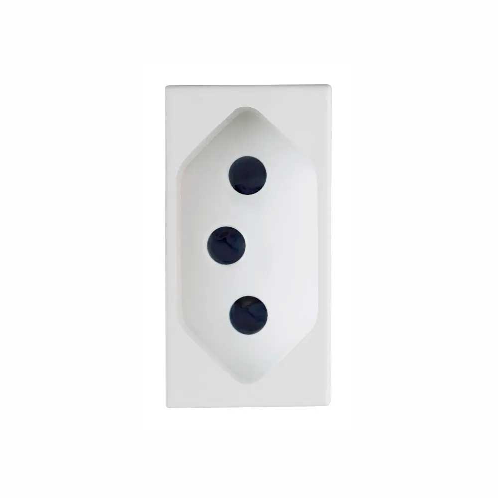 Encontraproduto.com.br - Módulo Tomada 20A Branco Delta Mondo - Soprano
