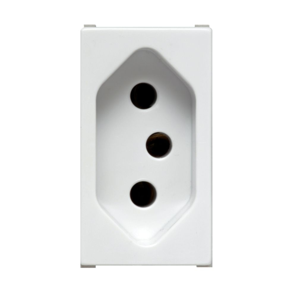 Encontraproduto.com.br - Módulo Tomada 2p+T 10a 250v - Branco - Ilus