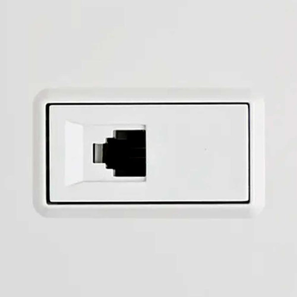 Encontraproduto.com.br - Conjunto 1 Tomada RJ11 Branco Delta Mondo - Soprano