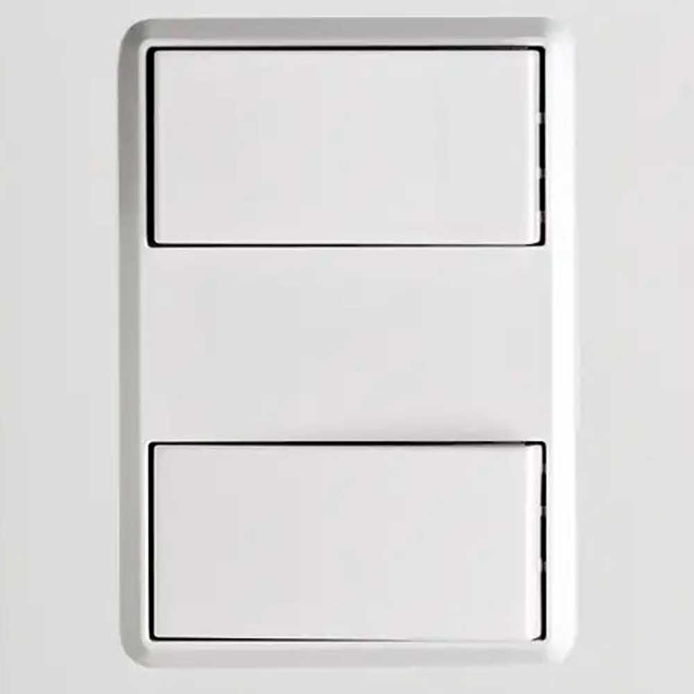 Encontraproduto.com.br - Conjunto 2 Interruptores Simples 16A Branco Delta Mondo - Soprano