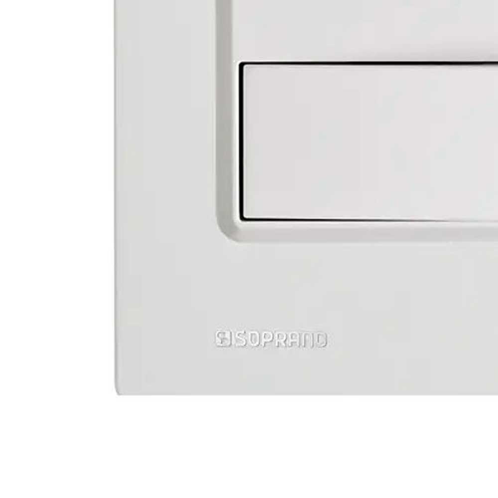 Encontraproduto.com.br - Conjunto 2 Interruptores Simples 16A Branco Delta Mondo - Soprano
