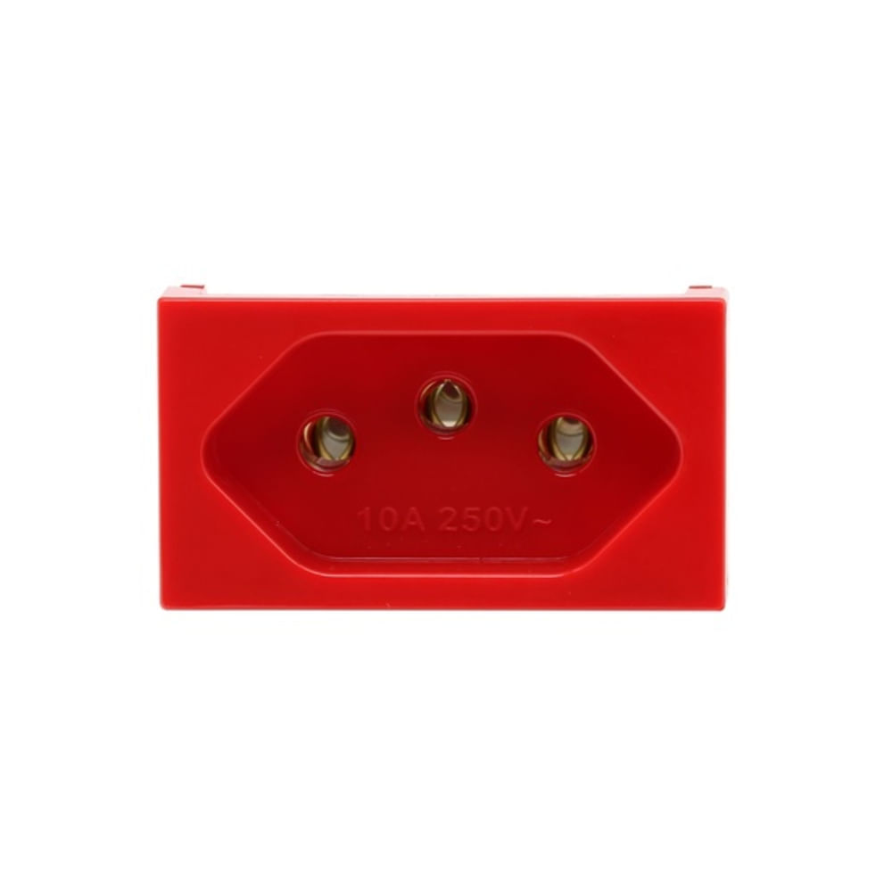 Encontraproduto.com.br - Tomada 2p+T 10a Ilus Vermelha – Soprano