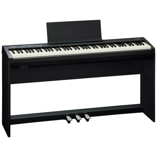 Encontraproduto.com.br - Roland Piano Digital FP-30BK + KDP-70BK + KSC-70BK - Roland