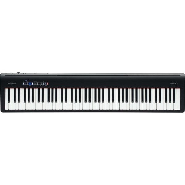 Encontraproduto.com.br - Roland Piano Digital FP-30BK + KDP-70BK + KSC-70BK - Roland