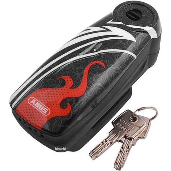 Encontraproduto.com.br - Trava De Disco Abus Detecto 7000 Rs1 - Grafismo Flame Preta