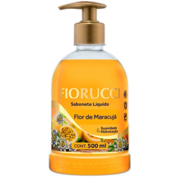 Sabonete Líquido Flor de Maracujá 500ml Fiorucci com Válvula Pump