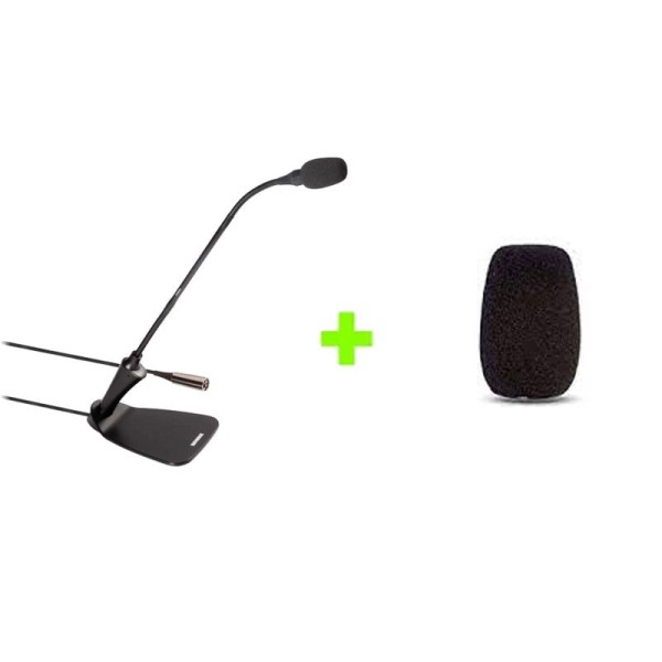 Encontraproduto.com.br - Kit Microfone Gooseneck CVG18-BC + Windscreen ACVG4WSB