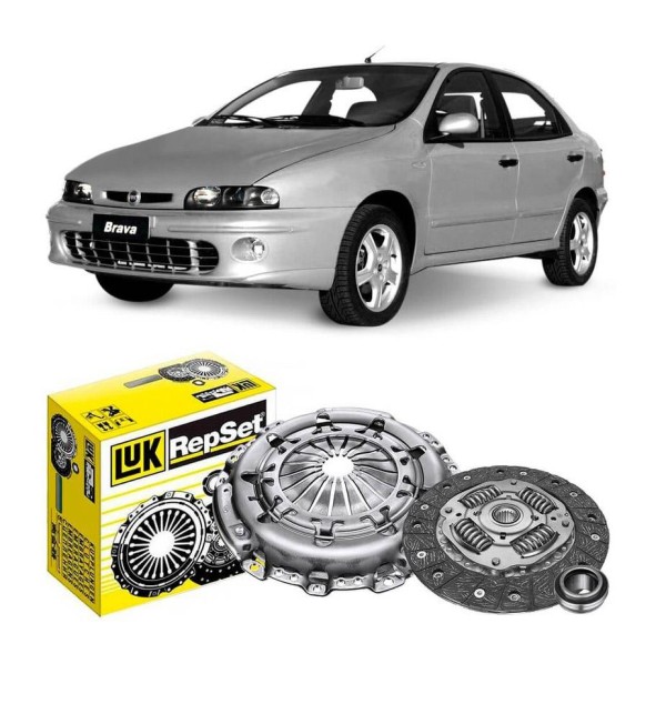 Encontraproduto.com.br - Kit Embreagem Fiat Brava 1.8 16V Marea 1.8 Com Rolamento