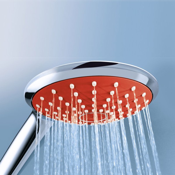 Encontraproduto.com.br - Ducha manual 1 Jato cromado e vermelho Vitalio Joy Grohe