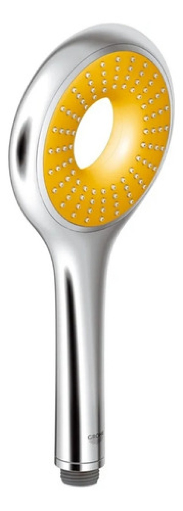 Encontraproduto.com.br - Ducha manual 1 Jato cromado com amarelo Vitalio Loop Grohe