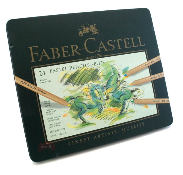 Lápis Pastel Pitt Estojo com 24 Cores Ref.112124 Faber-Castell