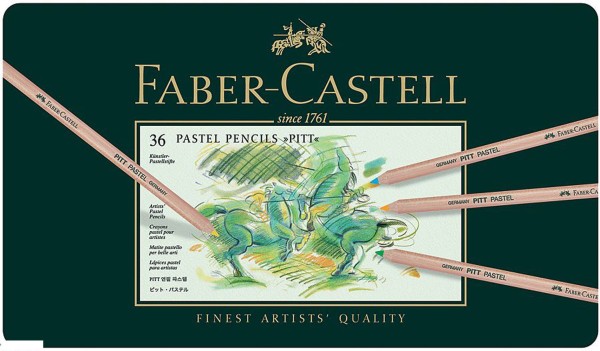 Lápis Pastel Pitt Estojo com 36 Cores Ref.112136 Faber-Castell