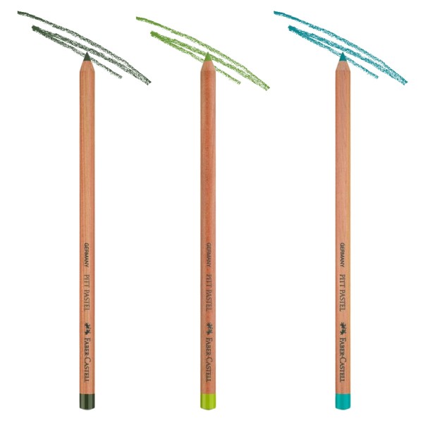 Encontraproduto.com.br - Lápis Pitt Verde Pastel Seco Faber-castell