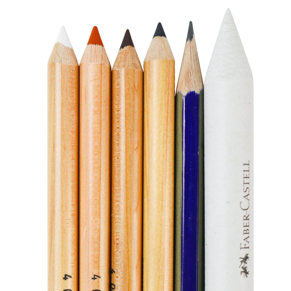 Encontraproduto.com.br - Estojo para Desenho Faber-castell Classic Sketch Set com 6 Unidades Faber-castell 114004