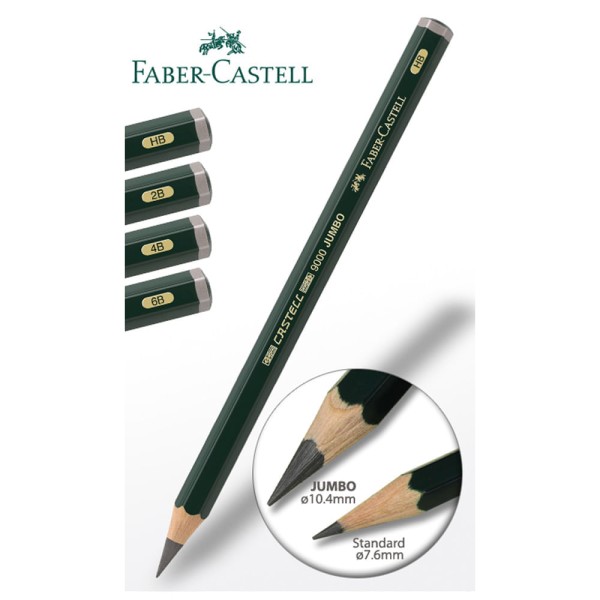 Encontraproduto.com.br - Lápis Jumbo Faber-castell 2b 9000